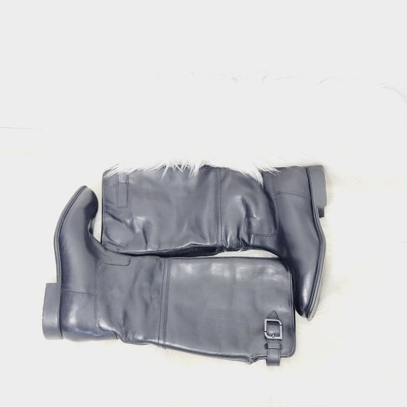 Rockport | Womens Sherpa Fleece Lined Leather Boots Adjustable Strap Mid Calf 7 - Picture 2 of 9